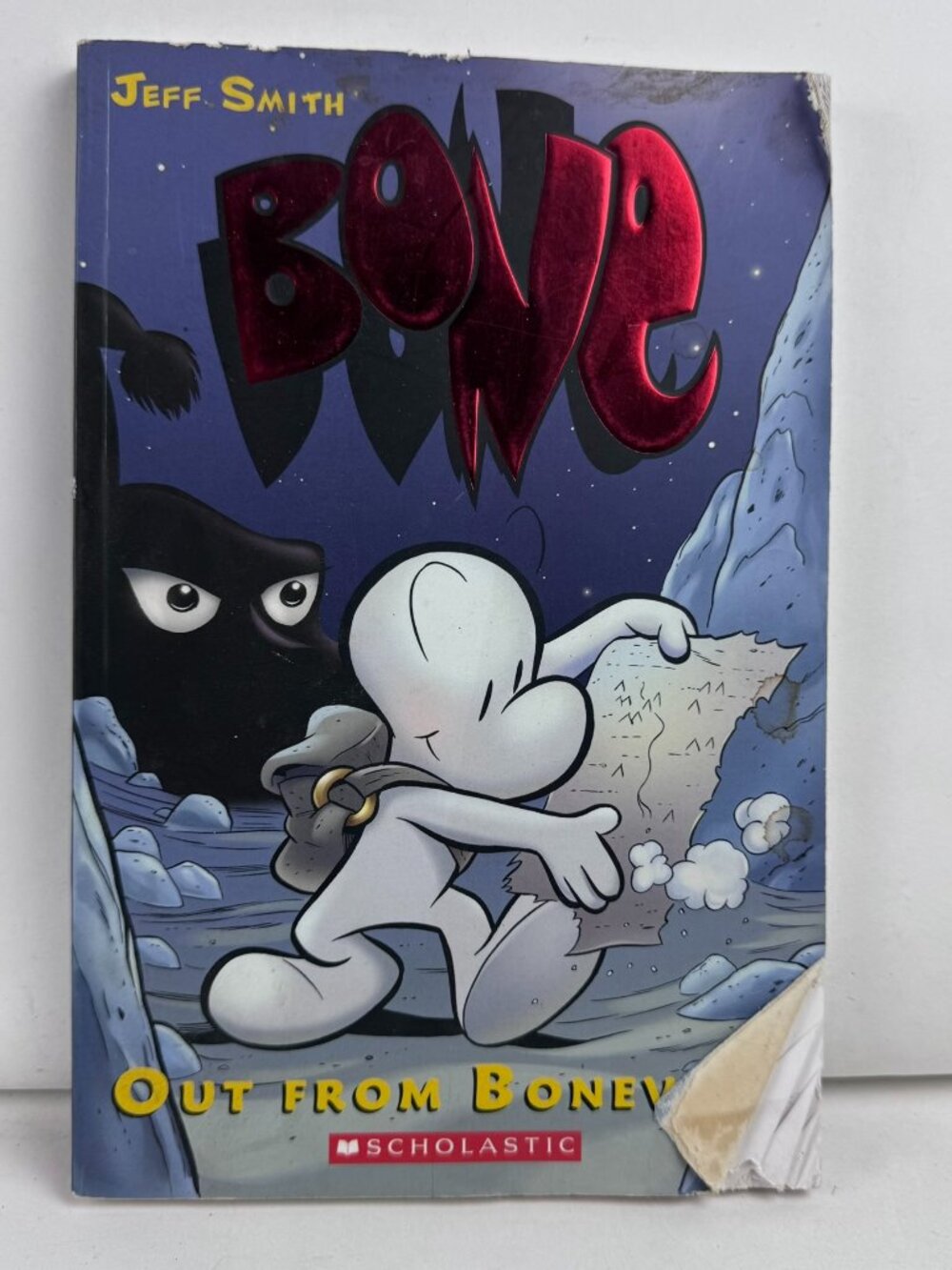 Bone Out From Boneville Jeff Smith Scholastic Graphic Novel Paperback DAMAGED